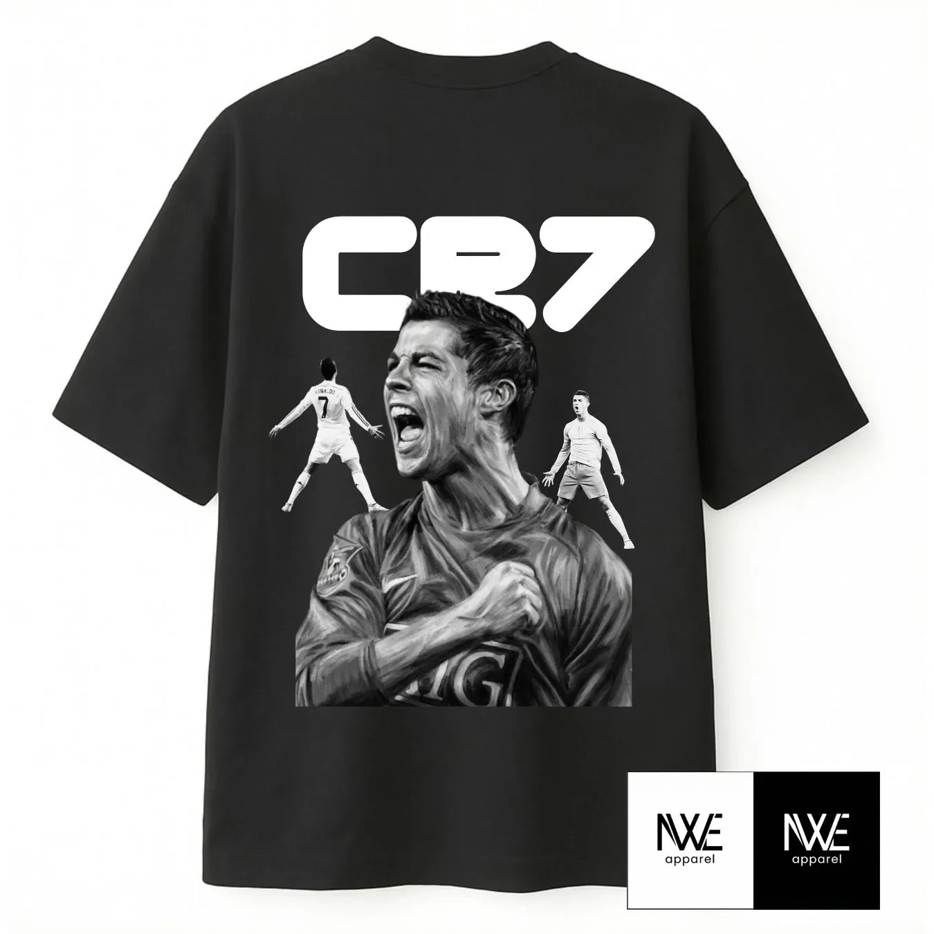 Oversize Diseño CR7 celebración parte trasera